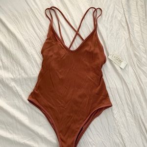 LSpace Ribbed one piece swimsuit